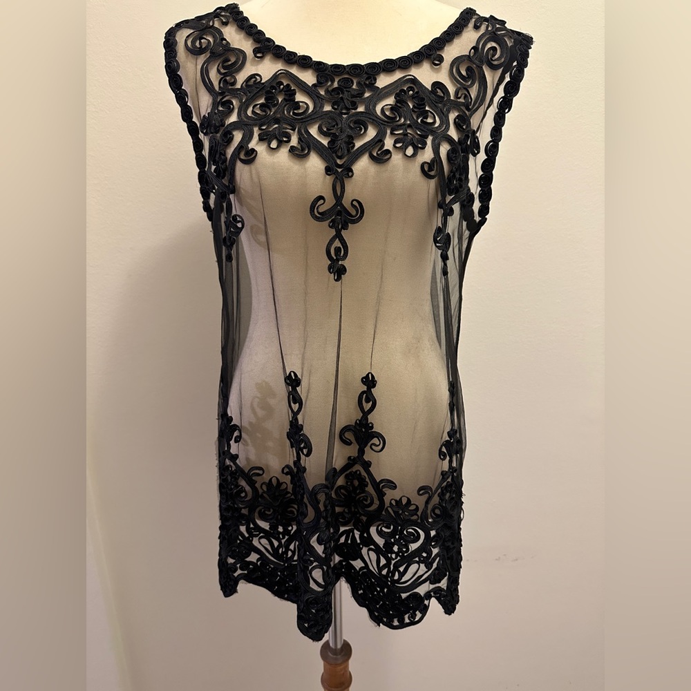 Sheer Oversized Tunic Tank